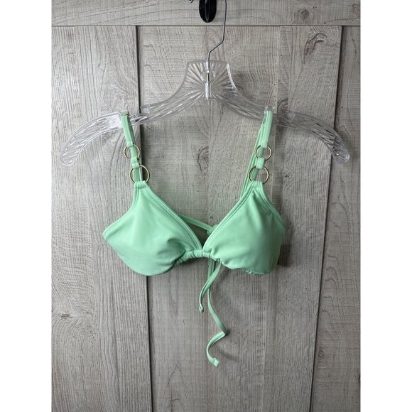 Wild Fable Bikini Tops XS Green & Lilac With Adjustable Straps Removable Pads - Picture 2 of 9